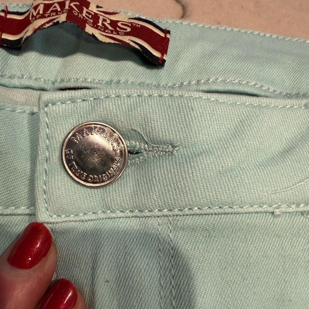 Makers of True Originals Mint Green Skinny Jeans Size 31 Pastel Stretch - Picture 4 of 16